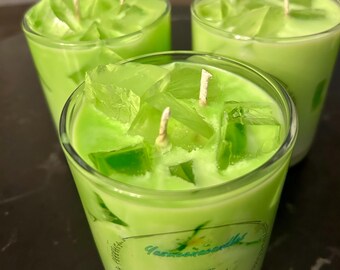 Matcha Latte Candle-Soy wax Candle-Green tea and Bergamot Scented Candle
