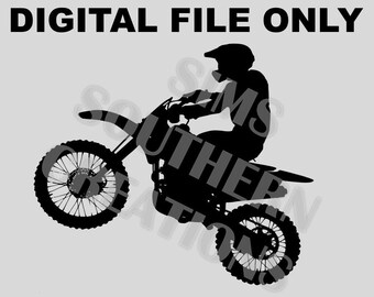 Motor Cross, Dirt Bike, Racing  SVG, PNG, JPG File Only Instant Download