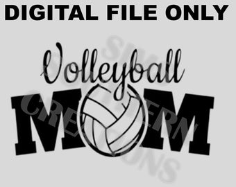 Volleyball Mom  PNG File Only Instant Download