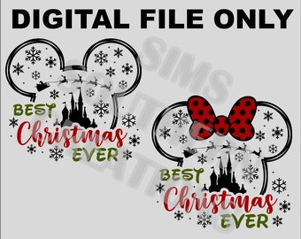 Ears Best Christmas Ever - FILE ONLY Instant Download