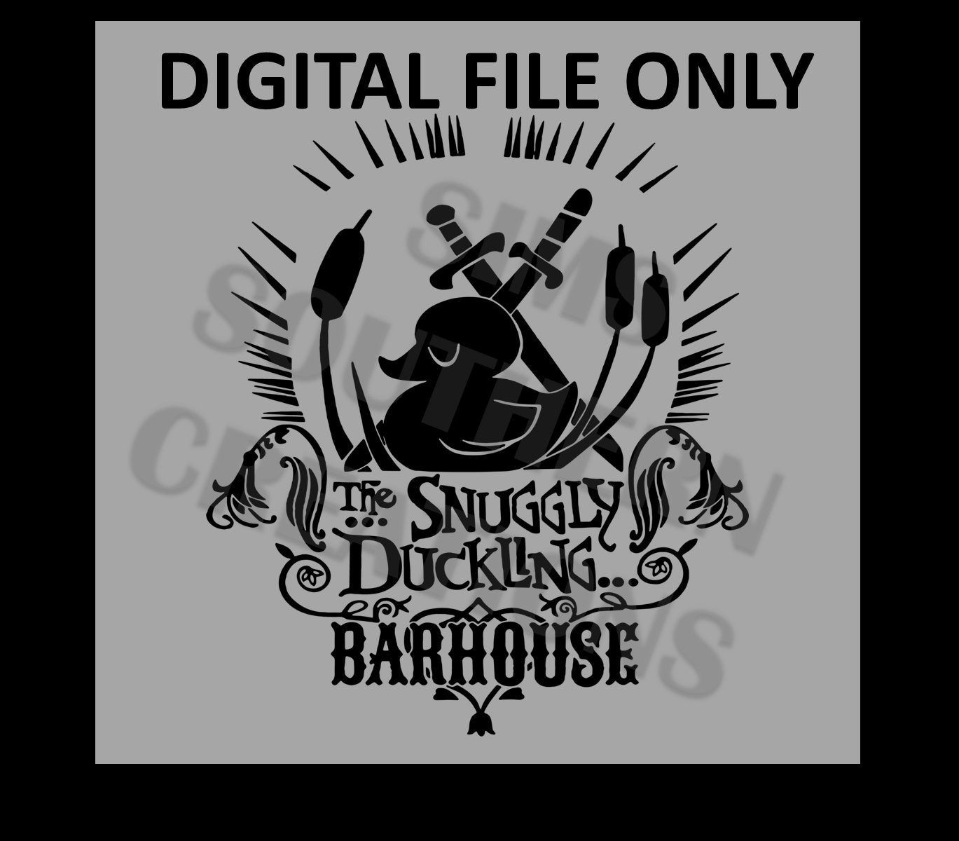 The Snuggly Duck.ling Barh0use -  SVG File Only Instant Download