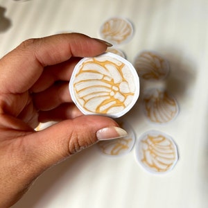 vanilla Concha pan dulce sticker