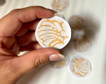 Vanille Concha pan dulce sticker