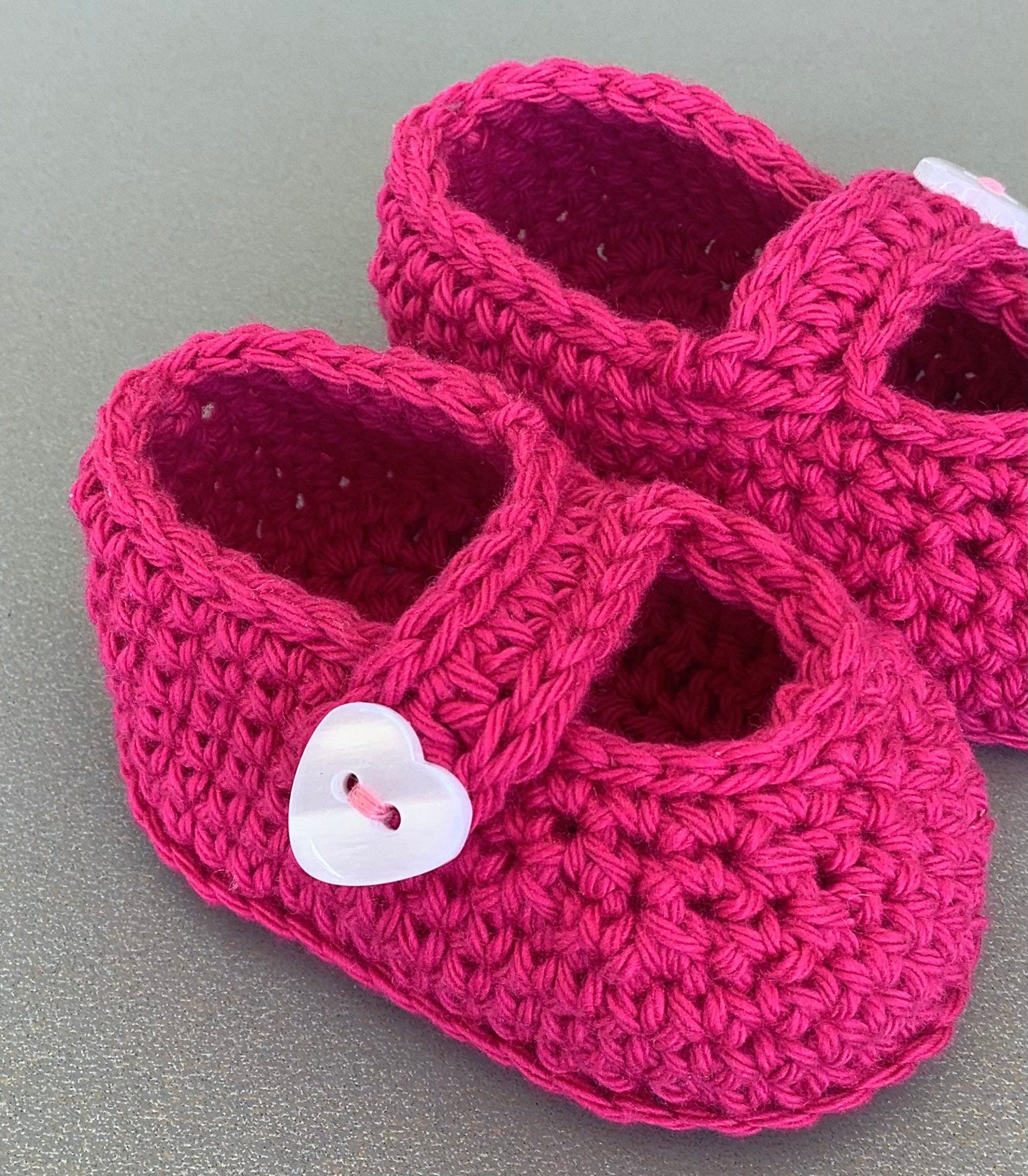 Mary Jane Shoes Crochet Cotton Baby Booties Baby Shower Gift Etsy