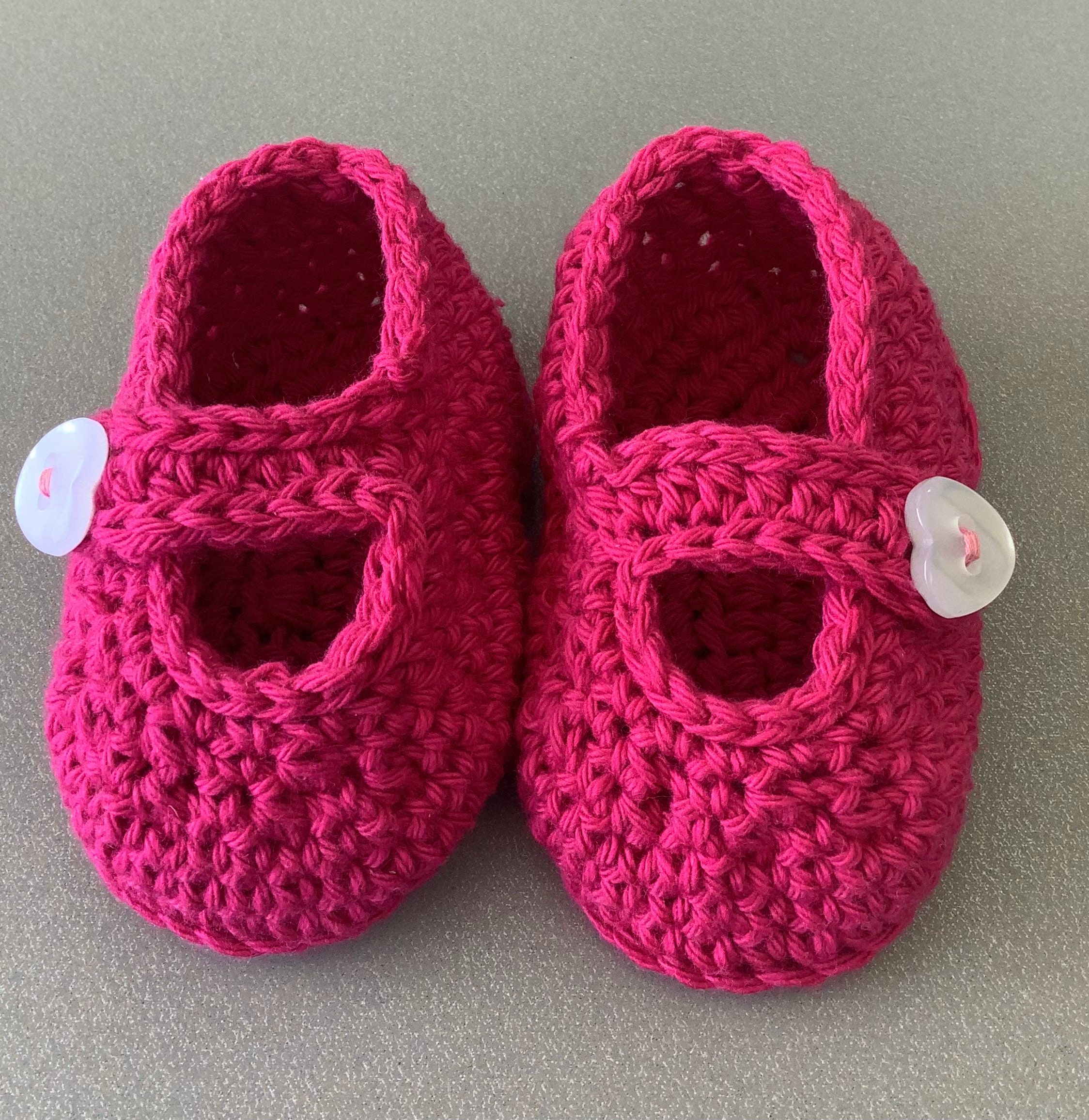Mary Jane Shoes Crochet Cotton Baby Booties Baby Shower Gift Etsy