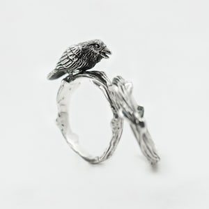 Bague double "Corbeau"