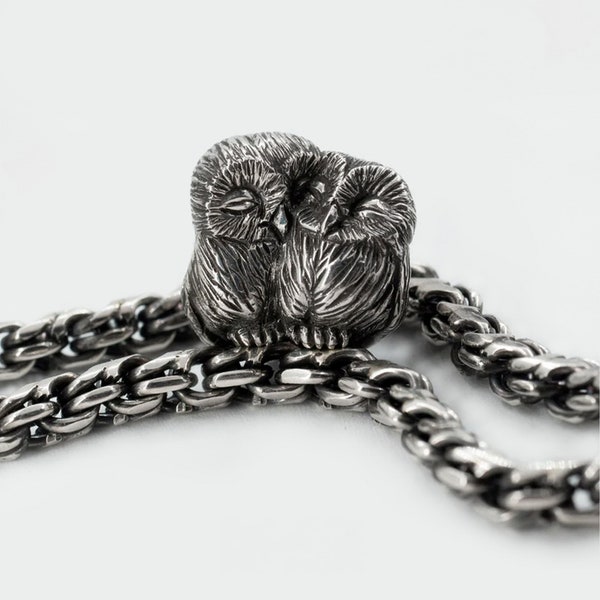 Perlina "Gufi", argento, regalo per San Valentino