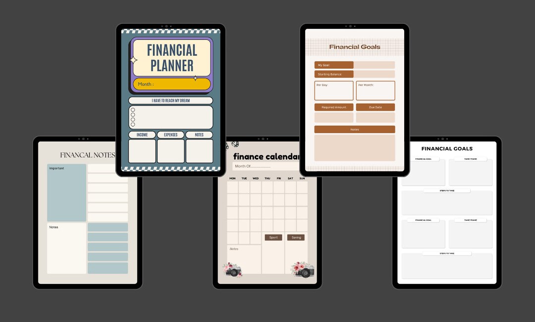 FINANCIAL PLANNER 2024 Planner Digital Planner iPad Digital Planner ...