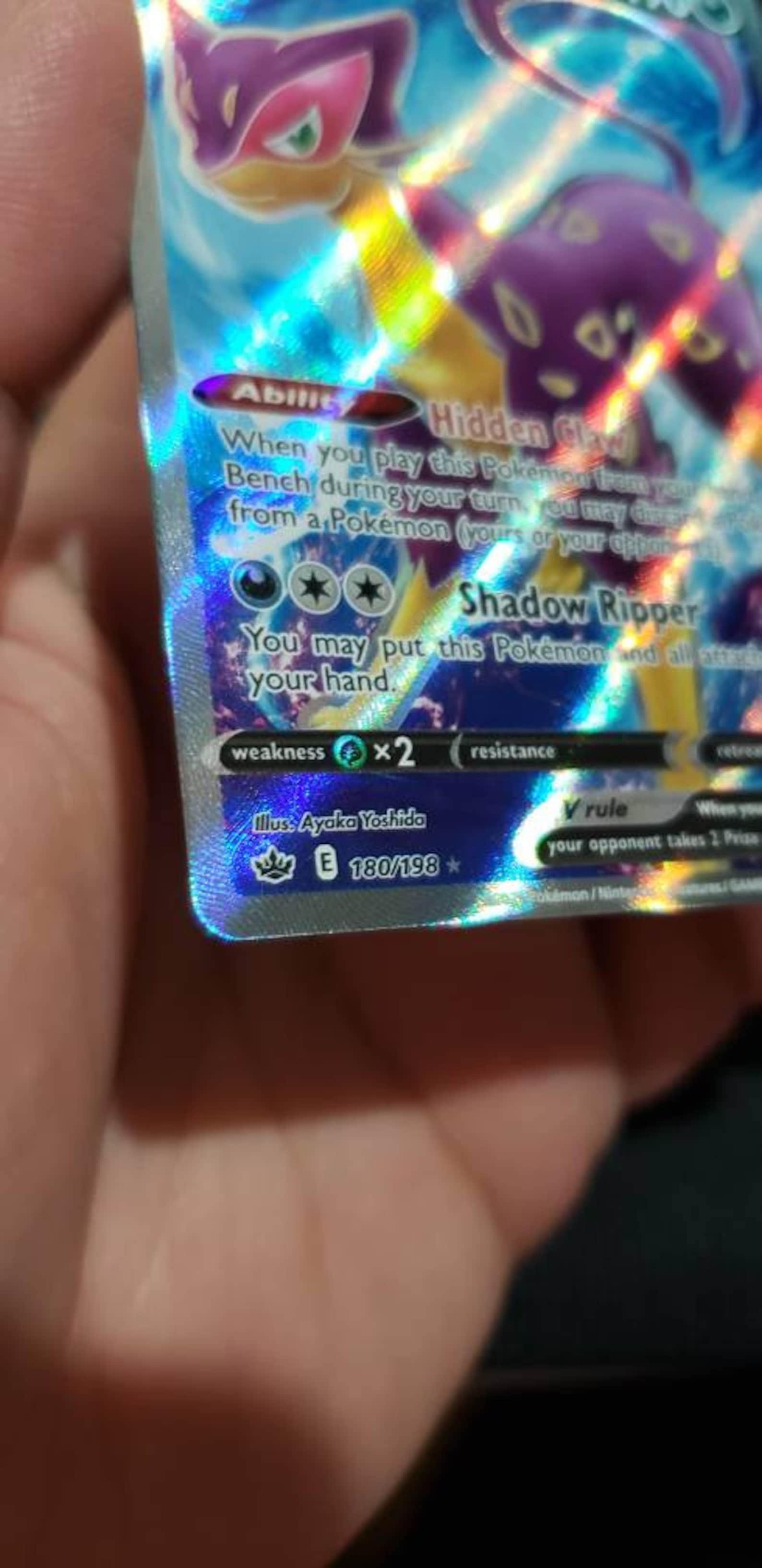 Liepard V full art hyper Rare Chilling Reign 180/198 NM | Etsy
