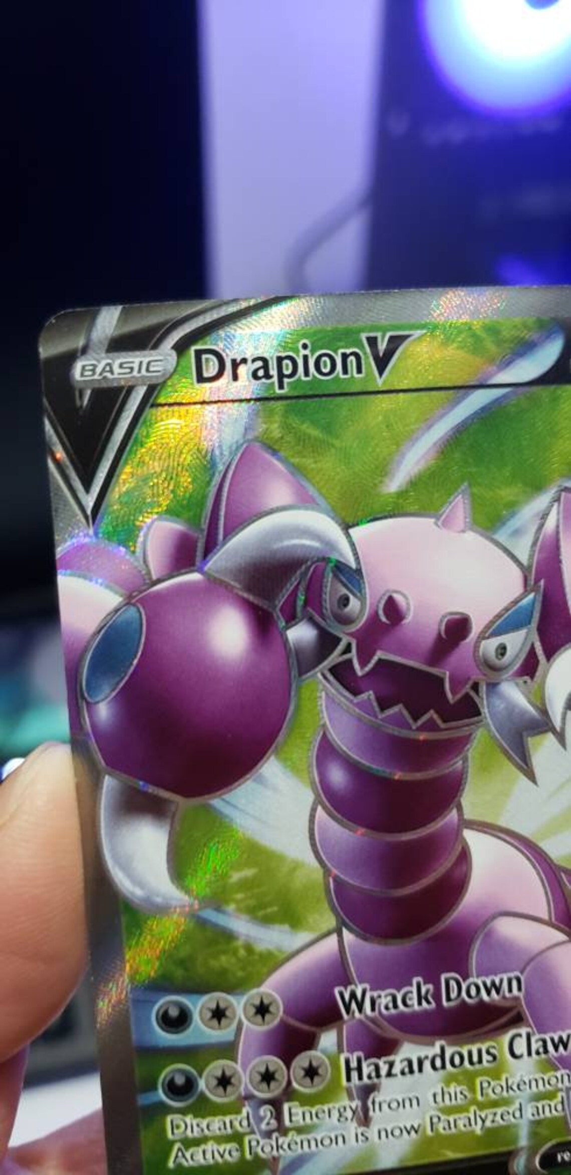Drapion V Full Art Ultra rare card 175/185 Vivid Voltage Etsy
