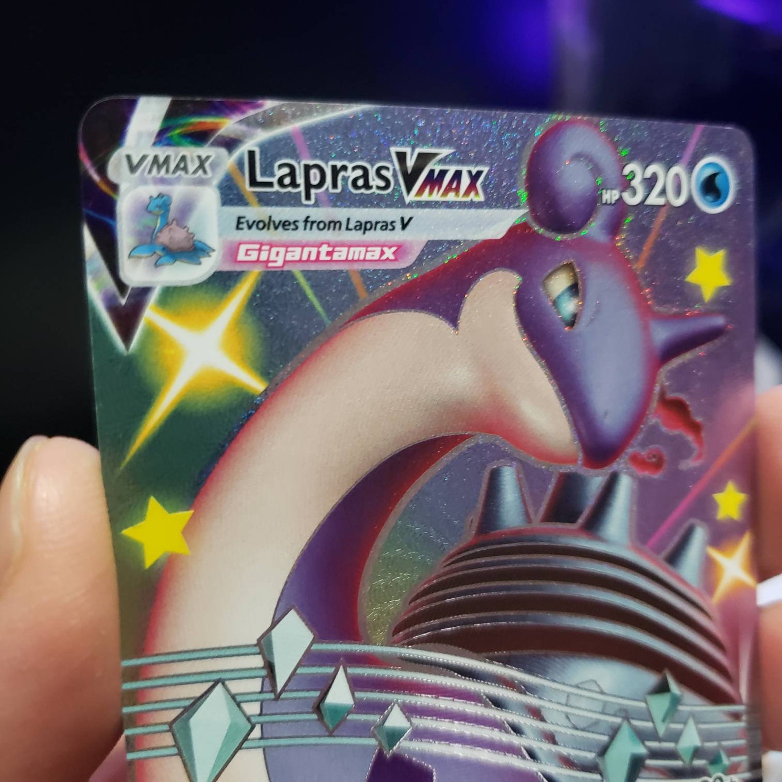 Shiny Lapras Vmax Full Art SV111/SV122 Shining Fates Gold | Etsy