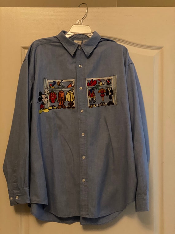 Vintage Disney embroidered Chambray shirt.