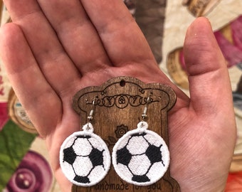 Soccer Ball Earrings, Gift for Soccer Mom, Sports Earrings, Gift for Soccer Player