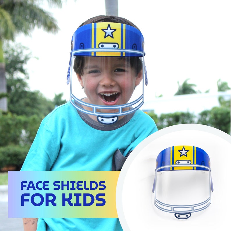 Face Shield for Kids Cute Design Comfortable Adjustable and Etsy