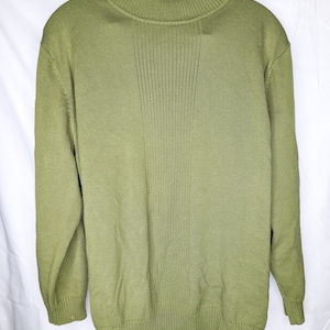 Vintage Green Knitted Women&#39;s Blouse | Vintage Plus Size Women&#39;s Clothing | Vintage Women&#39;s Shirt | Size 18/20