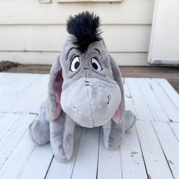 Disney Store Eeyore Plush with Detachable Tail | Winnie the Pooh | Eeyore | Disney Plush | Collectible Plush | Disney Character