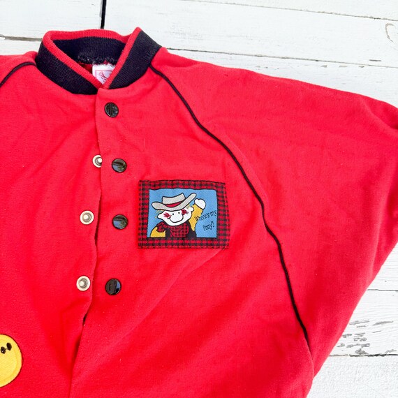 Vintage 1990's Red Buster Brown Baby Jumper with … - image 8
