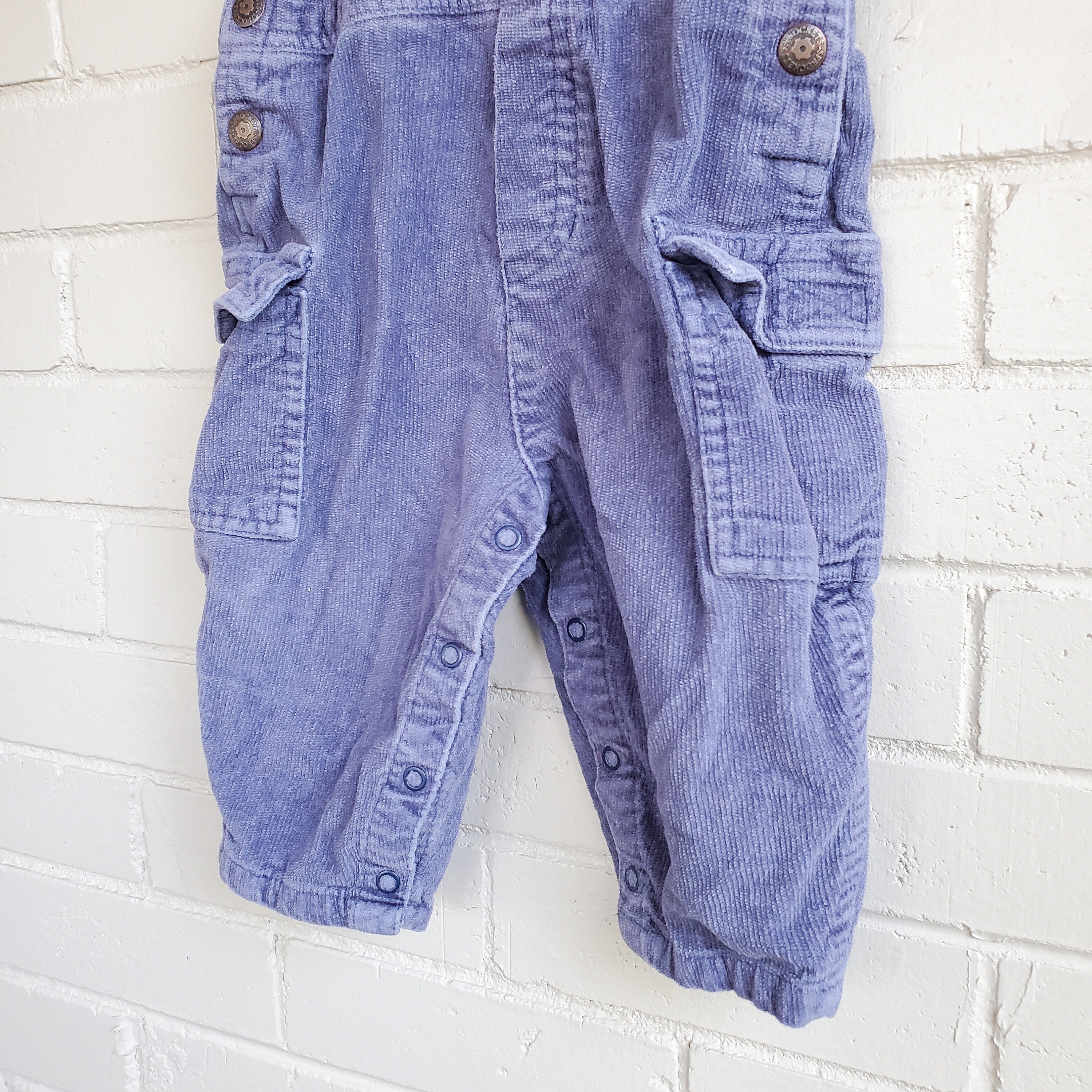 Vintage Corduroy Sprockets Blue Baby Overalls Vintage Baby Etsy