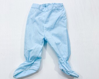 Vintage Blue Baby Boy Footie Pants | Retro Baby Boy Clothing | Vintage Baby Clothing | Unique Vintage Baby