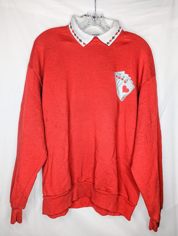 Vintage Morning Sun Red Adult Sweater | Vintage P… - image 1