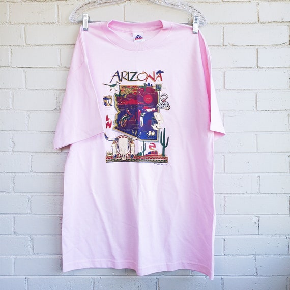Vintage 90's Alstyle Apparel & Activewear Pink Ar… - image 1