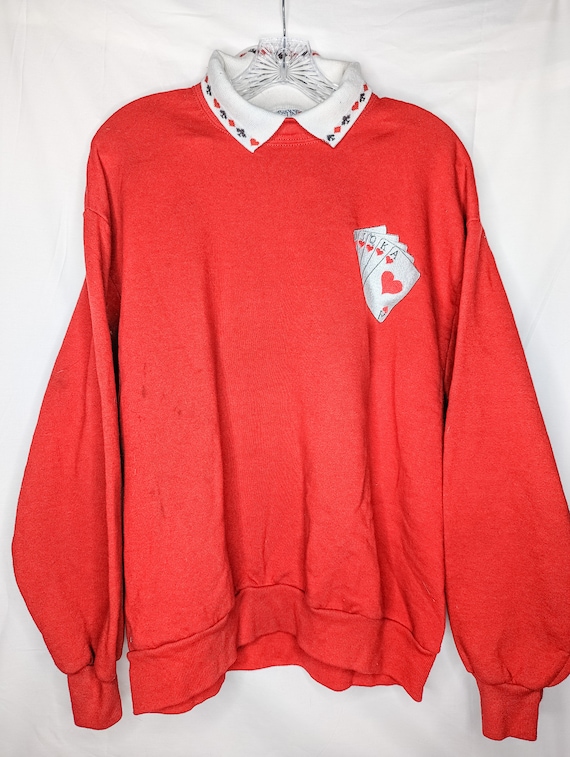 Vintage Morning Sun Red Adult Sweater | Vintage P… - image 2