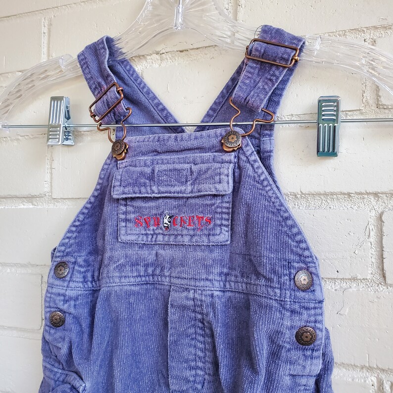 Vintage Corduroy Sprockets Blue Baby Overalls Vintage Baby Etsy