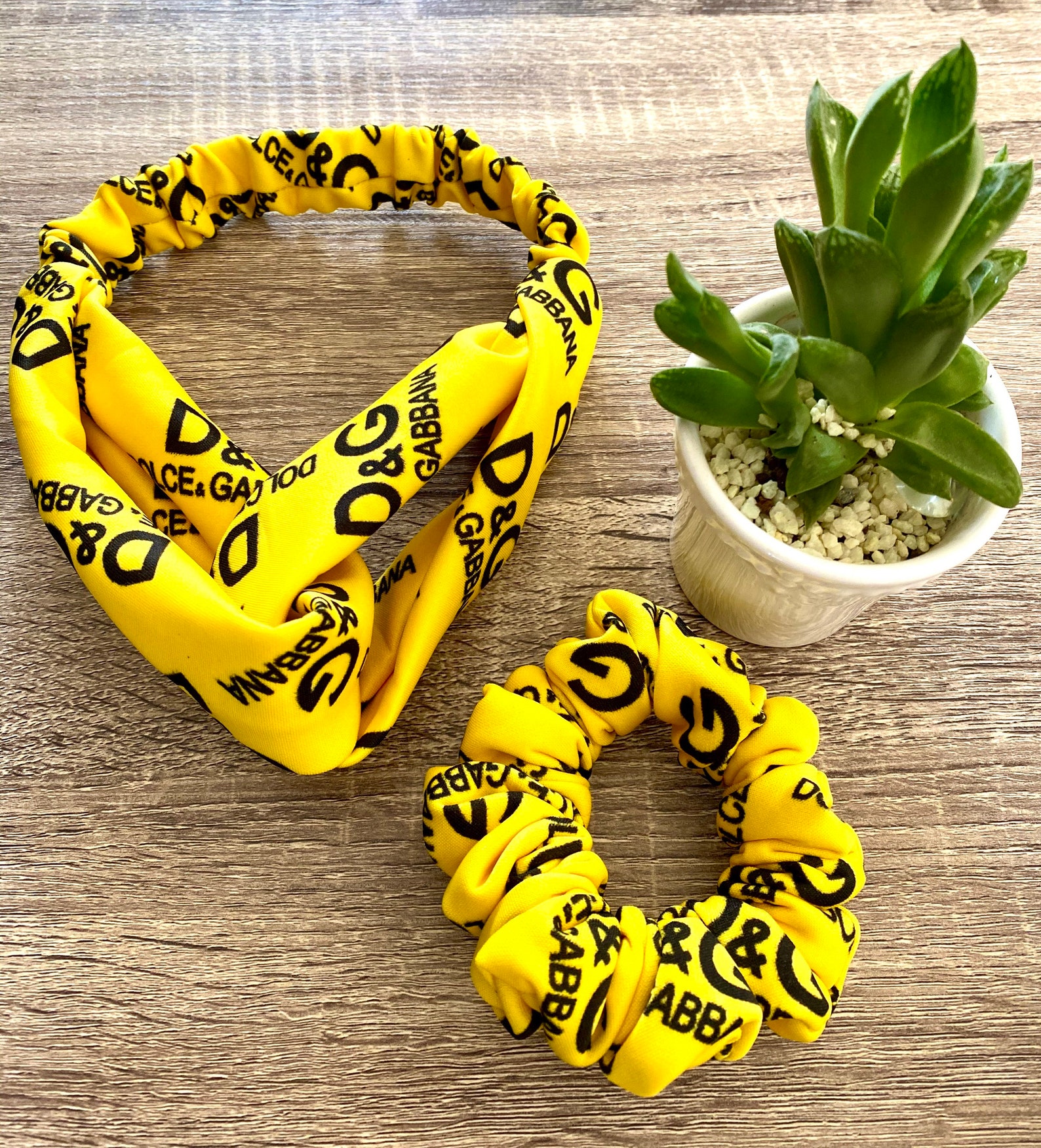 Bandana headband and scrunchie Set for adult Etsy