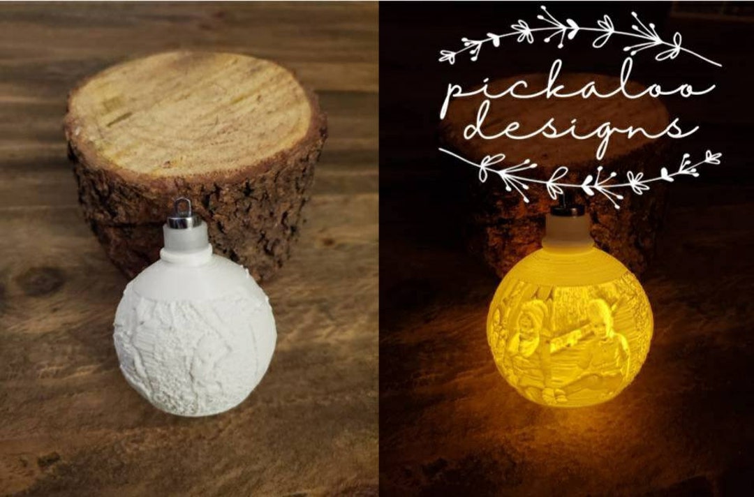 Custom Lithophane Ornament Etsy