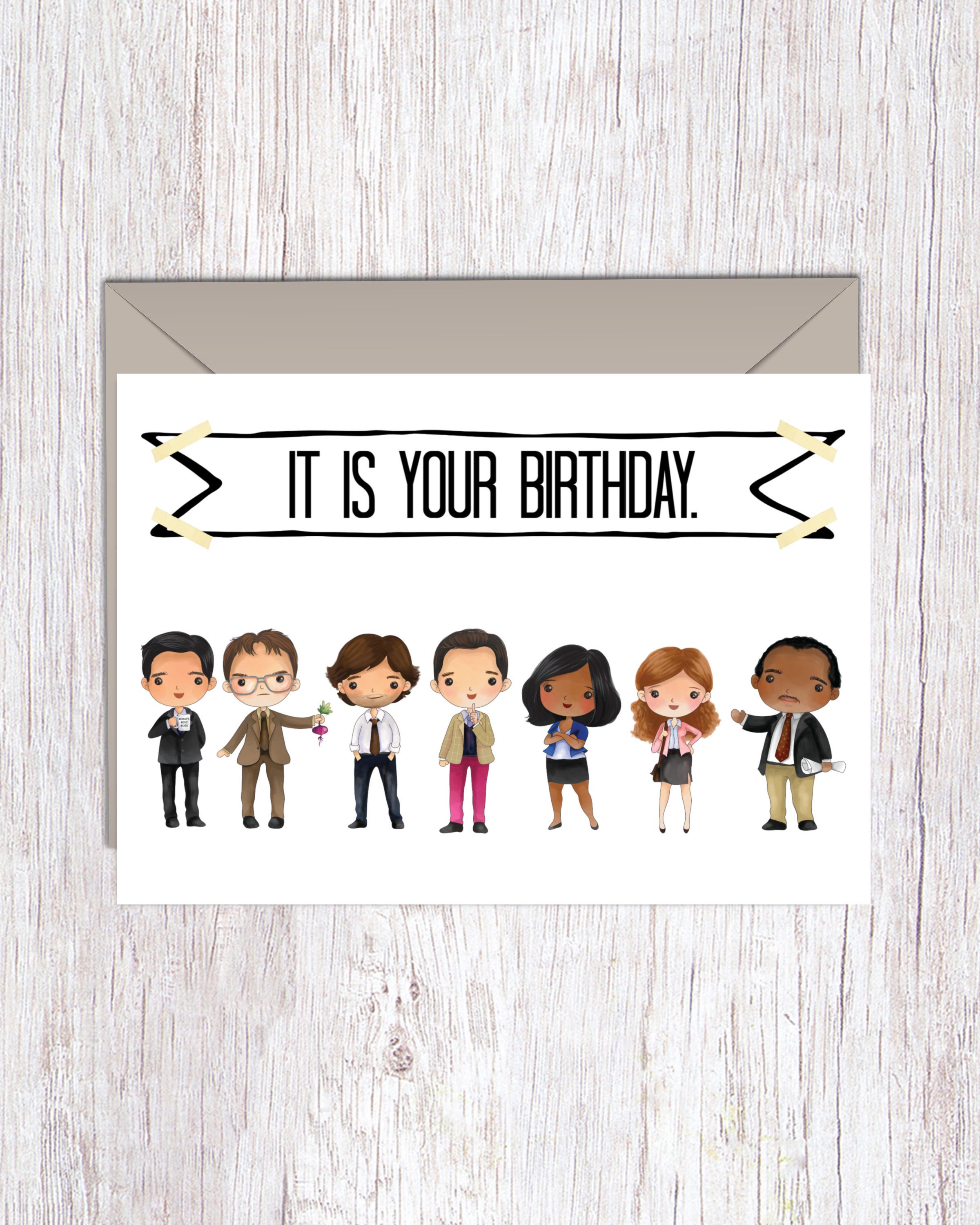 The Office Printable Birthday Card The Office Dunder Mifflin | Etsy