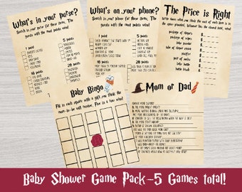 harry potter baby shower games etsy