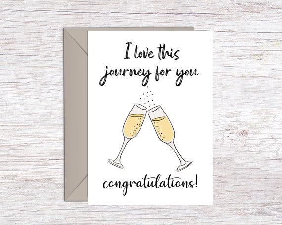 Engagement Printable Card Printable Congratulations Card | Etsy