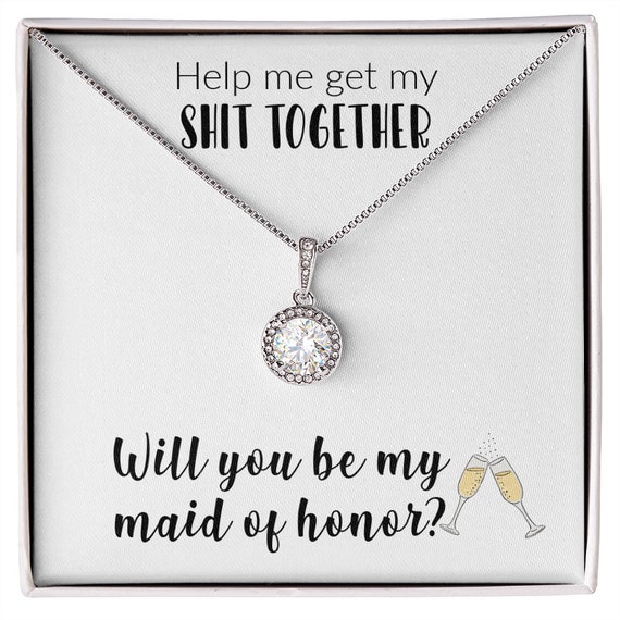 Funny Maid of Honor Proposal Gift Maid of Honor Proposal Etsy
