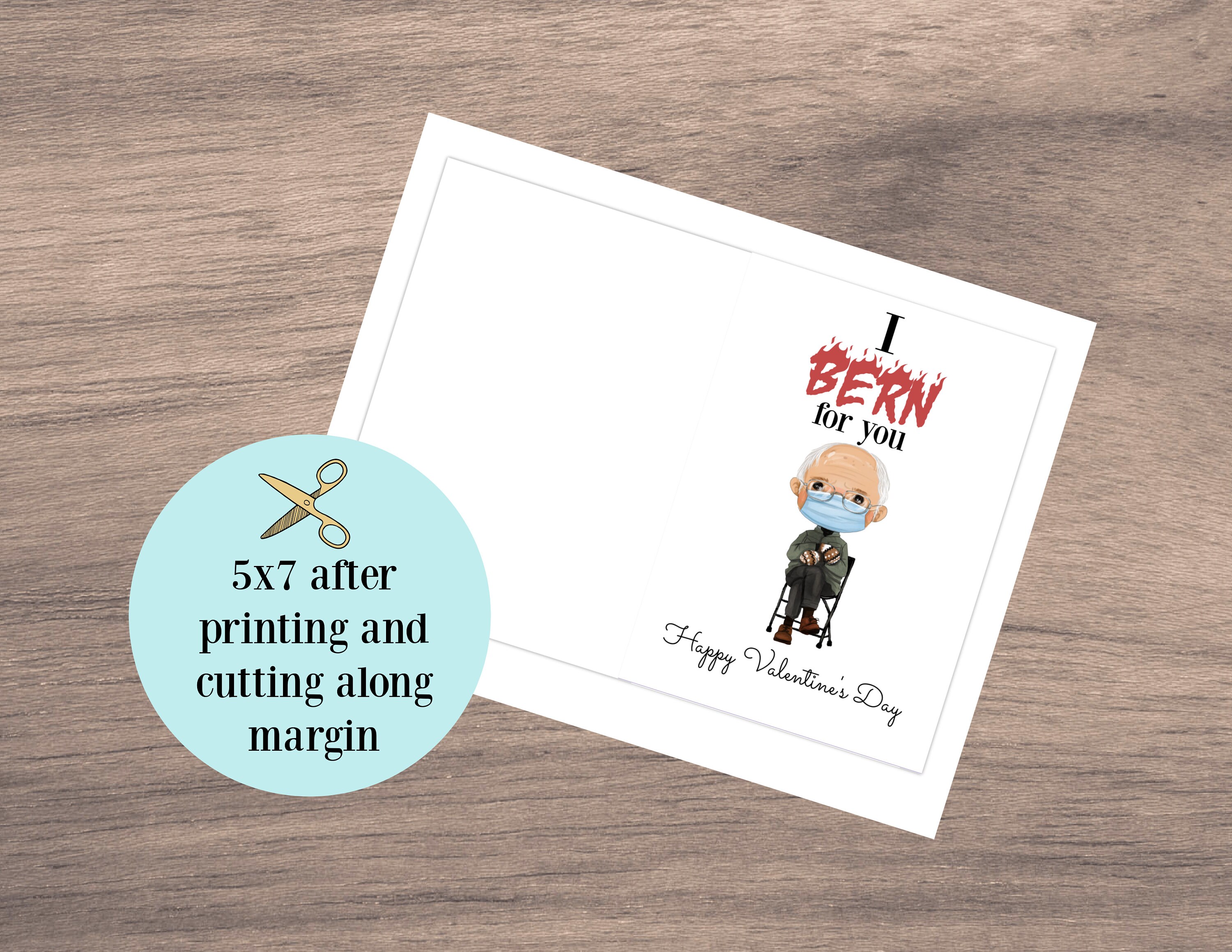 Printable Bernie Sanders Birthday Card Funny Birthday Card | Etsy