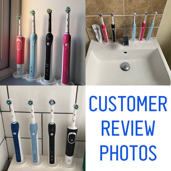 Triple Oral-b Electric Toothbrush Stand/holder With Drip Tray 