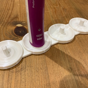 Quad Oral-B Electric Toothbrush Stand/Holder with Drip Tray