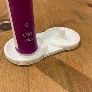 Double Oral-B Electric Toothbrush Stand/Holder with Drip Tray