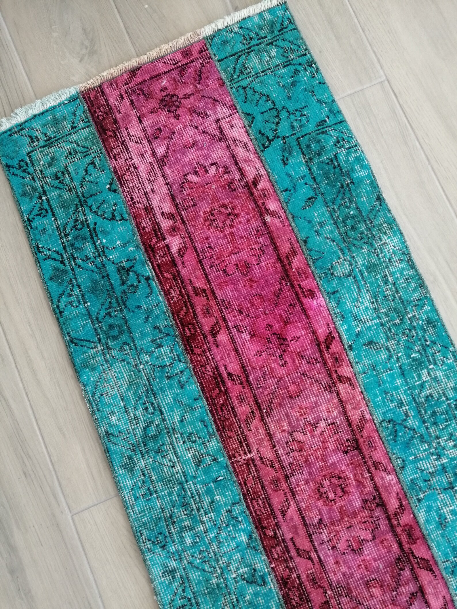 Turkish Runner Rug Oushak Runner Rug Country Rustic Decor Etsy