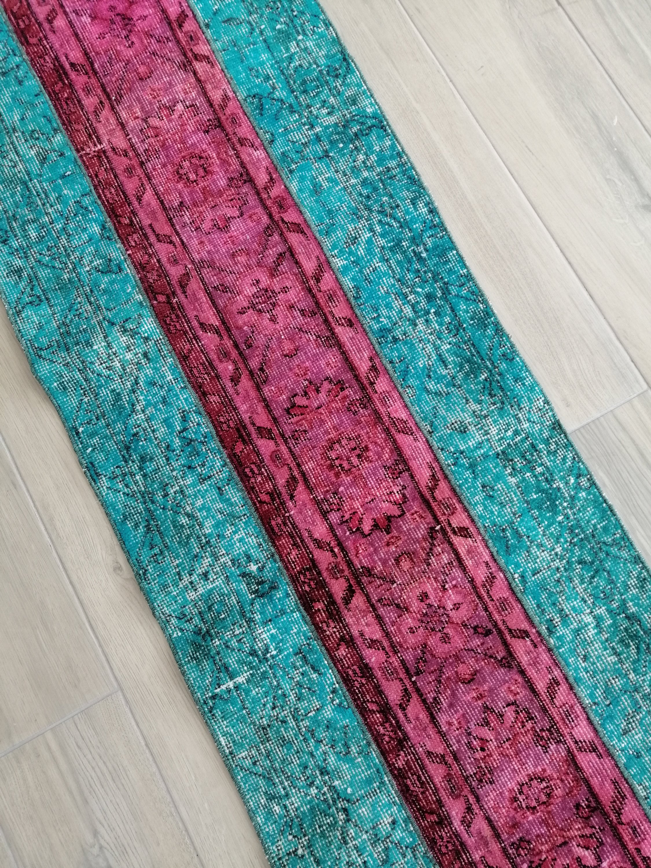 Turkish Runner Rug Oushak Runner Rug Country Rustic Decor Etsy