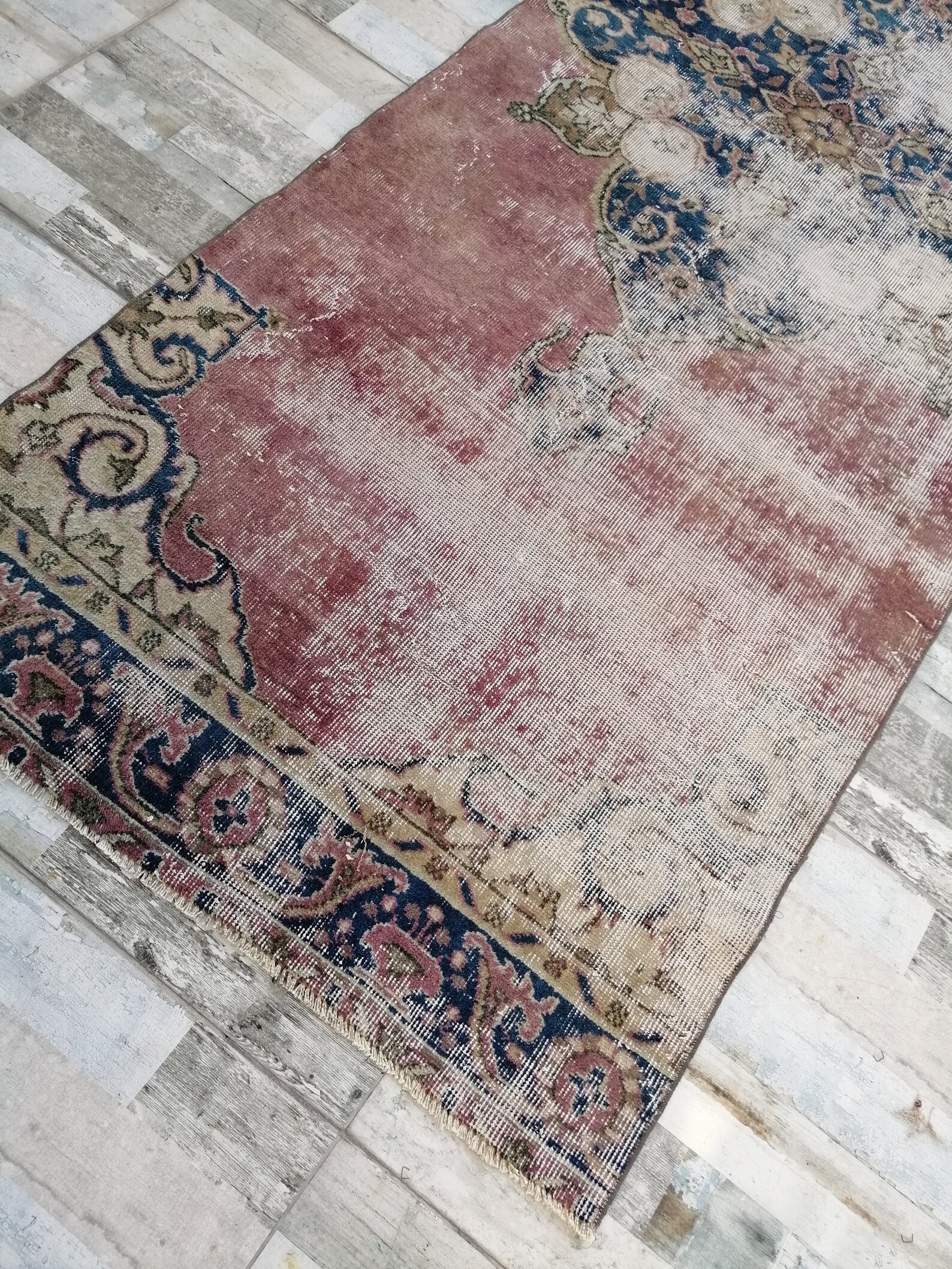 Vintage handgemachte Teppiche Läufer türkischen Teppich | Etsy