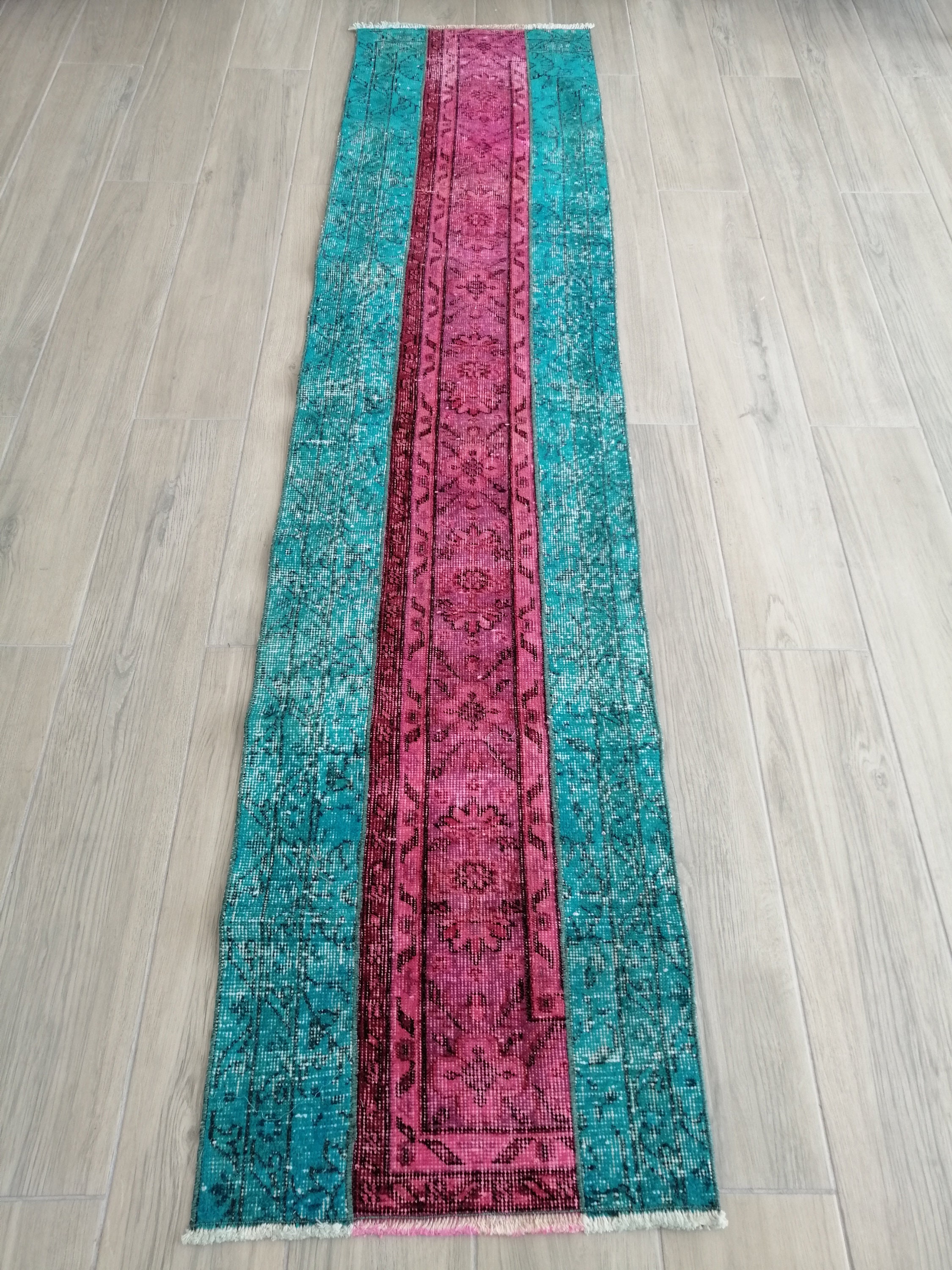 Turkish Runner Rug Oushak Runner Rug Country Rustic Decor Etsy