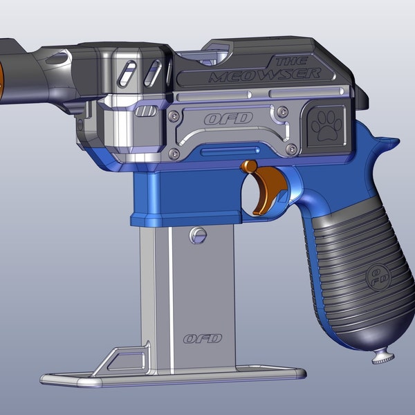Meowser 3d Printed Fully Automatic Flycore Nerf Toy Blaster (.STL FILES ONLY)