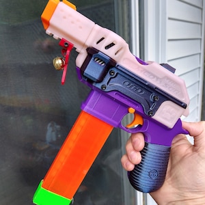Meowser 3d Printed Fully Automatic Flycore Nerf Toy Blaster .STL FILES ...
