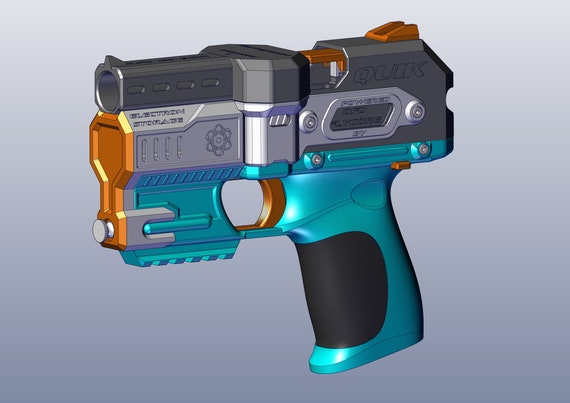 Quik 3d Printed Fully Automatic Flycore Toy Nerf Blaster .STL FILES ONLY 