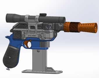 Meowser DL-44 3d gedruckte Sci-fi Erweiterung Toy Blaster Accessory Kit (nur .STL-Dateien)