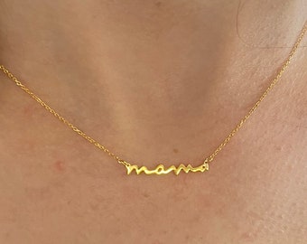 Sterling Silver Custom Name Necklace: Dainty Letter Choker