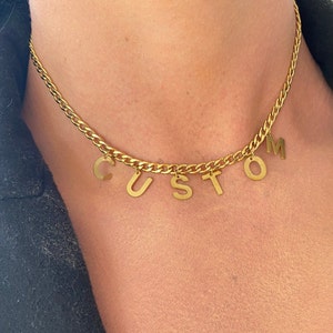 Name Letter Necklace