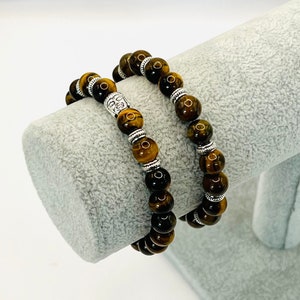 Tiger Eye Buddha Bracelet, Natural Stone Bead Bracelet, Buddha Bracelet, Healing  Crystal Bracelet, Tiger Eye Bracelet, Spiritual Jewelry