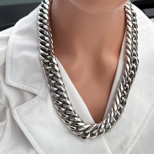 FAT× GARNI Link Silver Chain Necklace SHELLTER ONLINE SHOPはF.A.T.