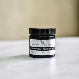 50g Pure Altai Mountain Siberian Shilajit in Amber Glass jar - Lab Certified